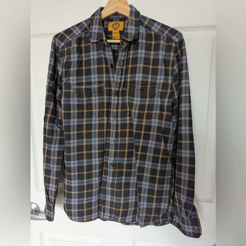 Stapleford Plaid Button Up Shirt Size XS 100% Cotton
